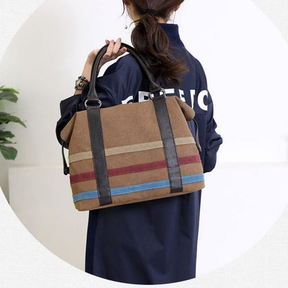 Women's Canvas Shopping Tote Bag | Dotflakes