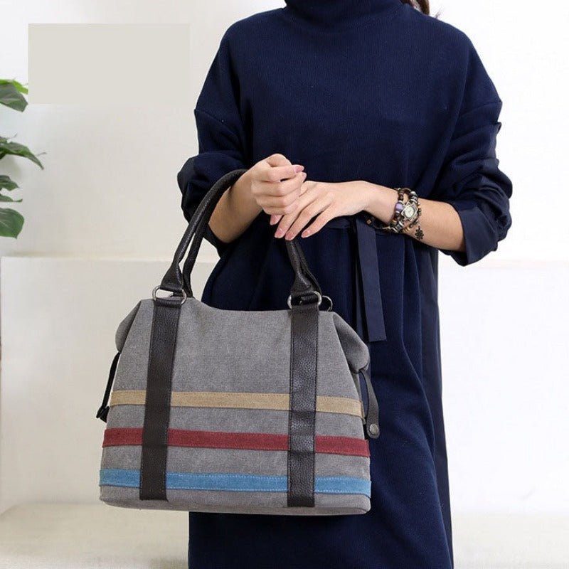 Women's Canvas Shopping Tote Bag | Dotflakes