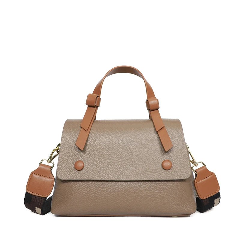 Women's Contrast Brown Green Crossbody Bag | Dotflakes