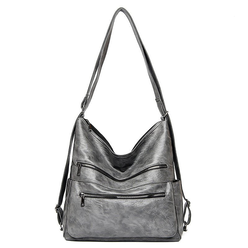 Women's Double Zipper Adjustable Shoulder Bag | Dotflakes