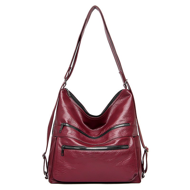 Women's Double Zipper Adjustable Shoulder Bag | Dotflakes