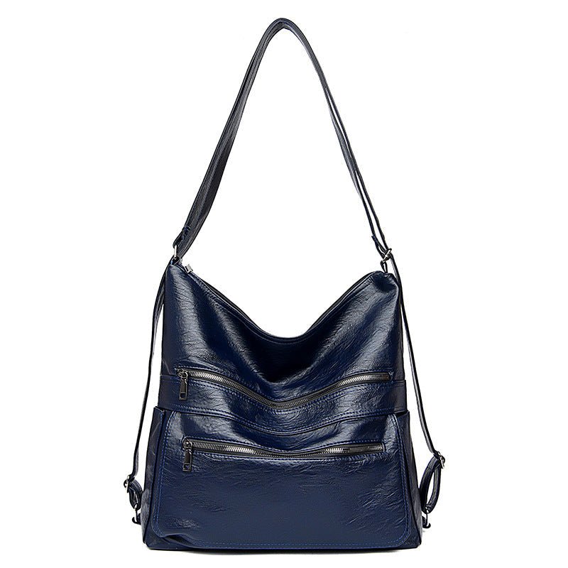 Women's Double Zipper Adjustable Shoulder Bag | Dotflakes