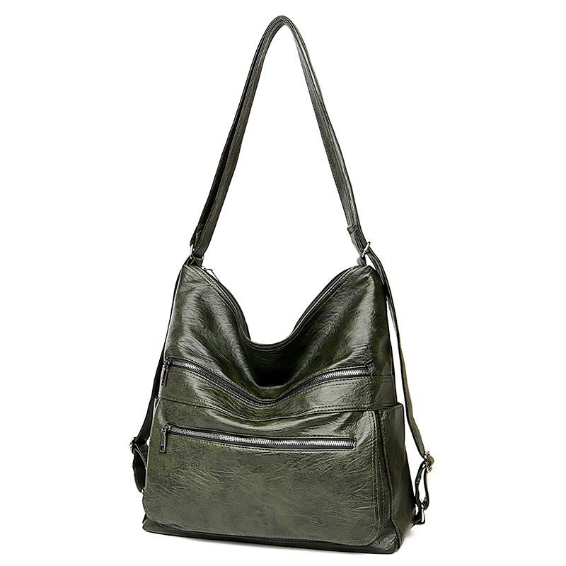 Women's Double Zipper Adjustable Shoulder Bag | Dotflakes