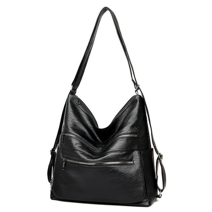 Women's Double Zipper Adjustable Shoulder Bag | Dotflakes