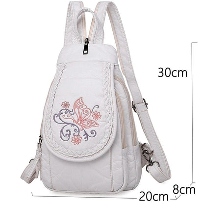 Women's Embroidery Mini Backpack | Dotflakes