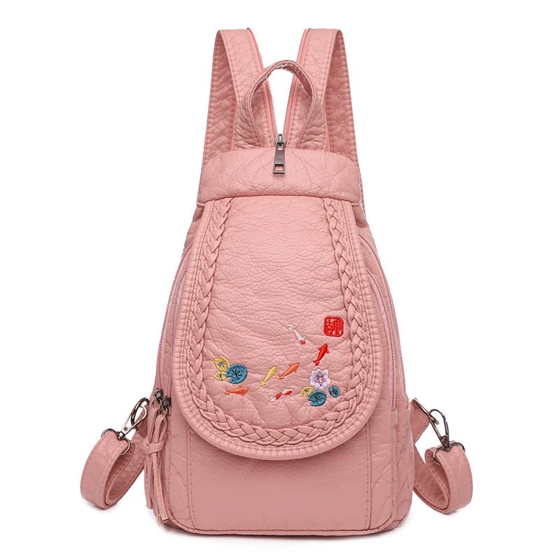 Women's Embroidery Mini Backpack | Dotflakes