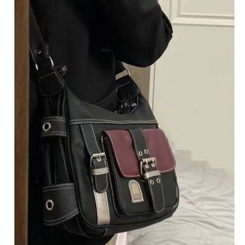 Women's Hip Hop Luxury Leather Satchel Bag | Dotflakes