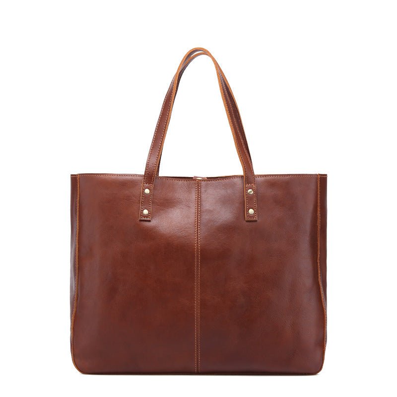 Women's Large - capacity Leather Tote Bags | Dotflakes