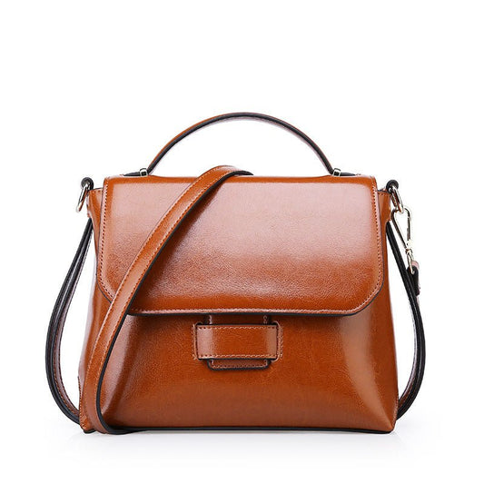 Women's Leather Crossbody Messenger Bag | Dotflakes