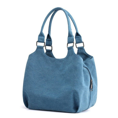 Women's Multi - layer Canvas Shopping Tote | Dotflakes