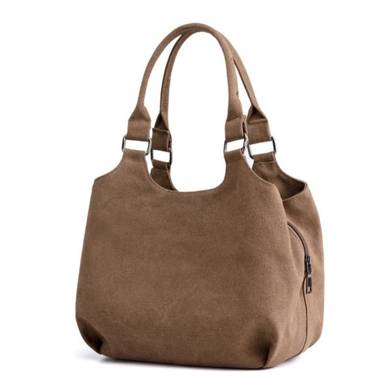 Women's Multi - layer Canvas Shopping Tote | Dotflakes