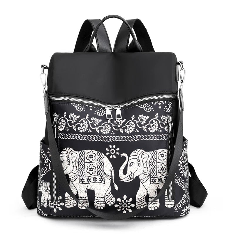 Women's Oxford Embroidery Backpack | Dotflakes