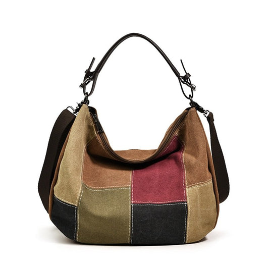 Women's Patchwork Shoulder Bag | Dotflakes