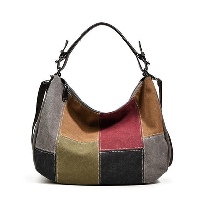 Women's Patchwork Shoulder Bag | Dotflakes