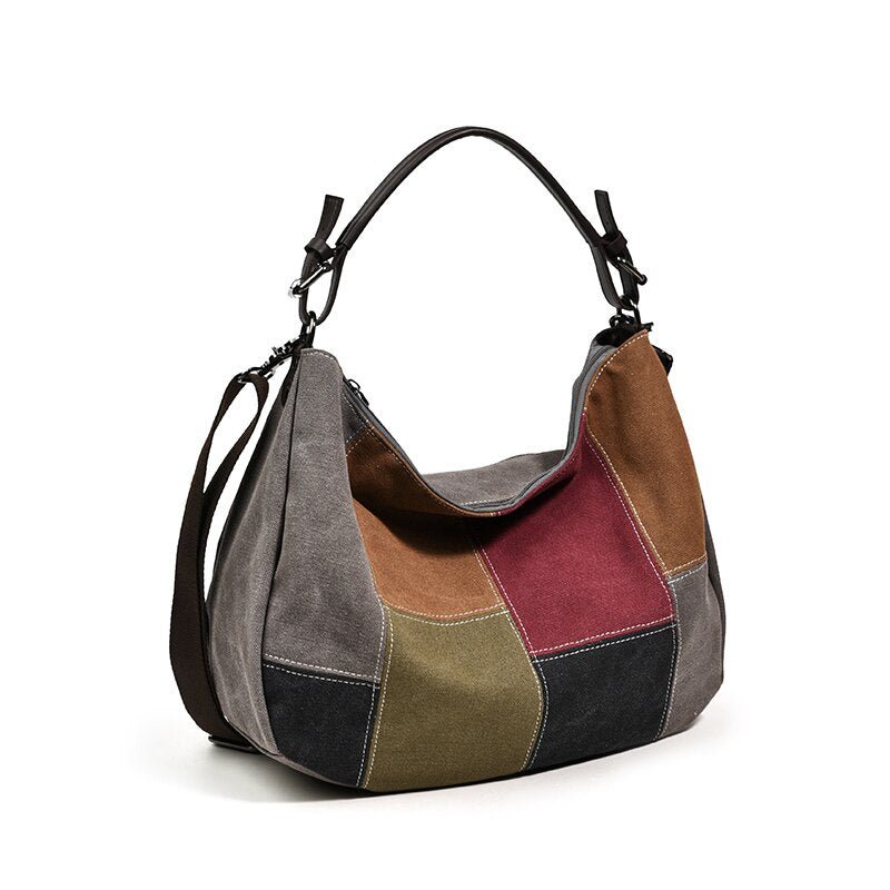 Women's Patchwork Shoulder Bag | Dotflakes