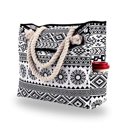 Women's Print Beach Bags | Shopping Totes | Dotflakes