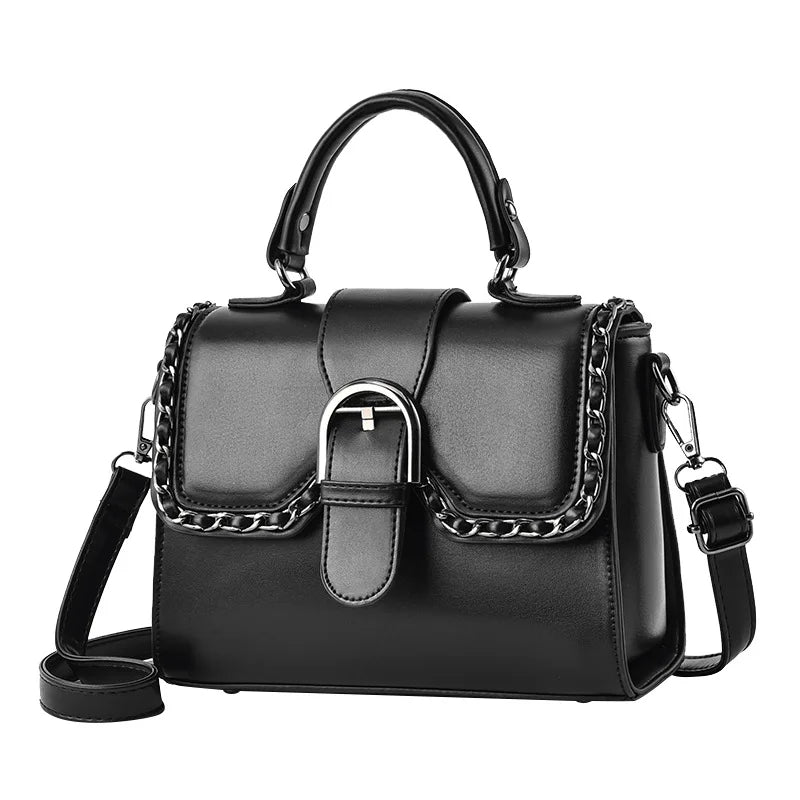 Women's Solid Color Classic Handbag | Dotflakes Inc.