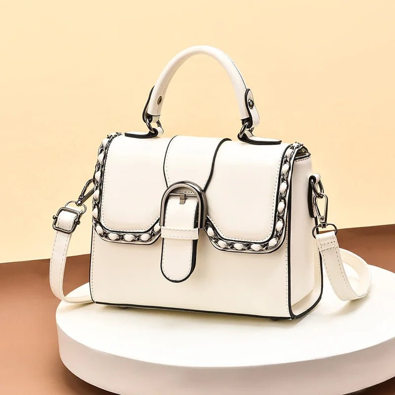 Women's Solid Color Classic Handbag | Dotflakes Inc.