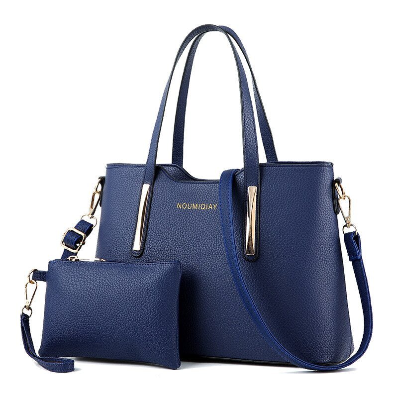 Women's Vintage 2 - piece PU Leather Handbags | Dotflakes