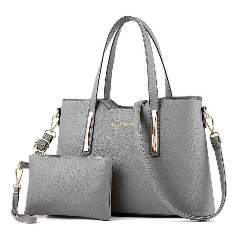 Women's Vintage 2 - piece PU Leather Handbags | Dotflakes