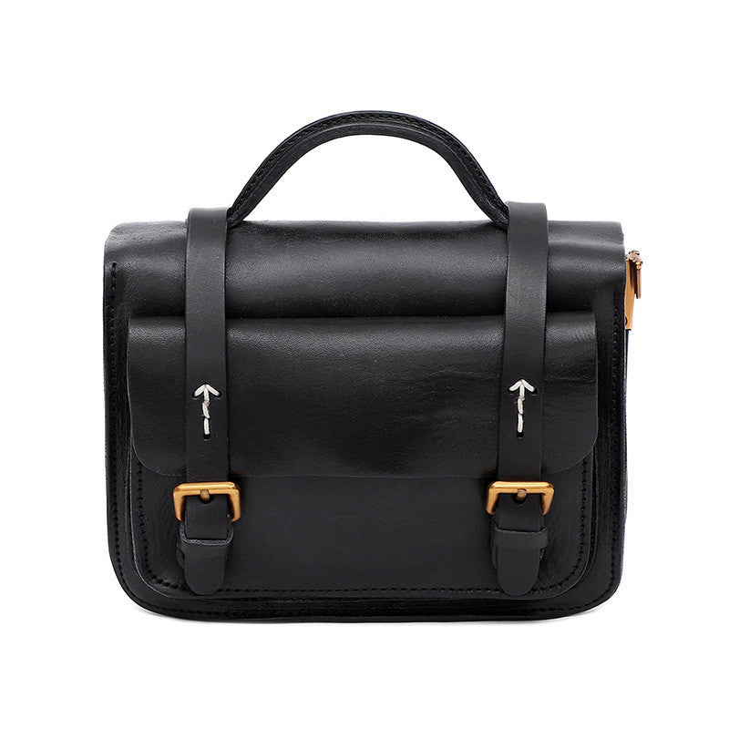 Women Crossbody Shoulder Office Bag | Multifunctional Retro Tanned Leather Handbag