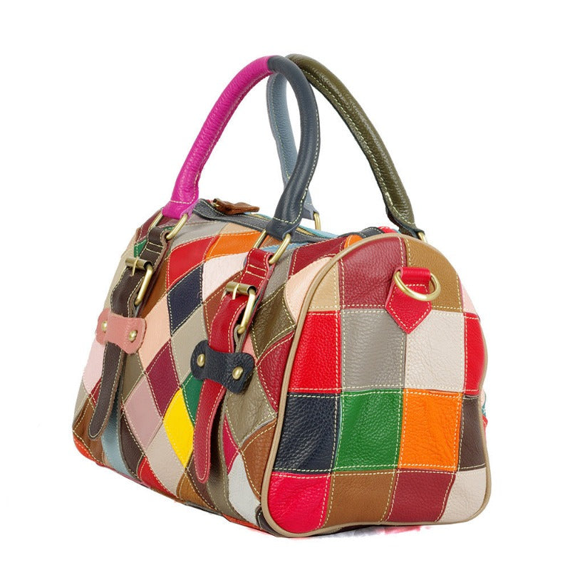 High Quality Fashion Women's Print Leather Handbags/ Shoulder Bags Dotflakes