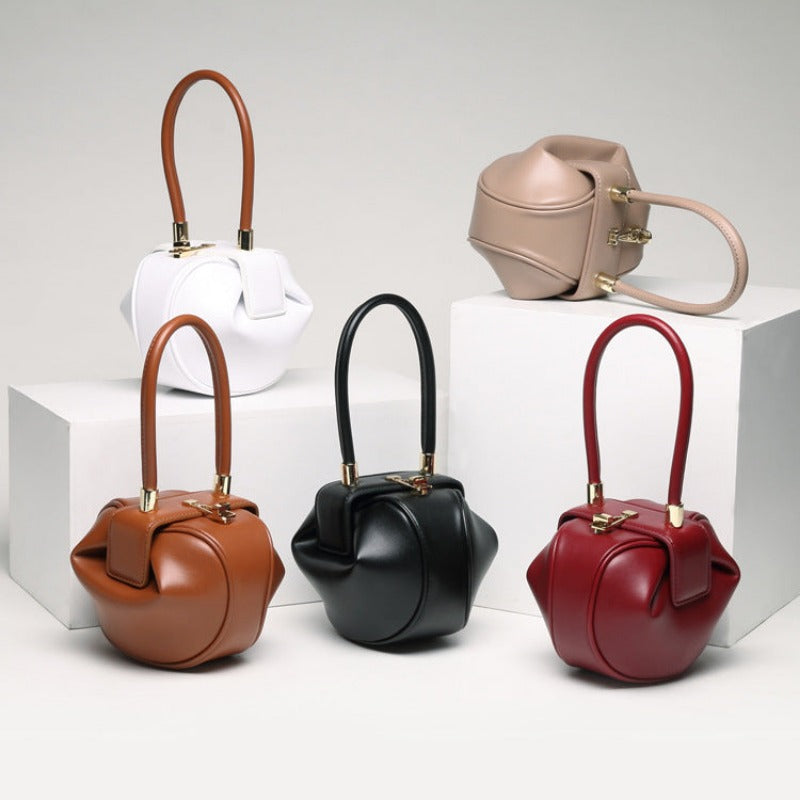Leather Fashion Dumplings Handbag Dotflakes
