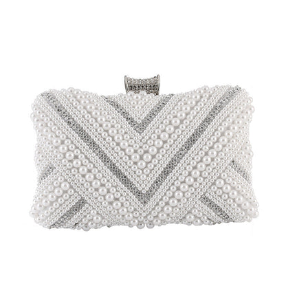 Pearl Clutch Evening Party Bag Dotflakes