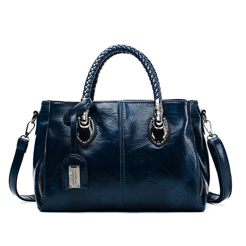 Vintage Oil Wax Leather Luxury Handbags | Women's Shoulder Bags Dotflakes