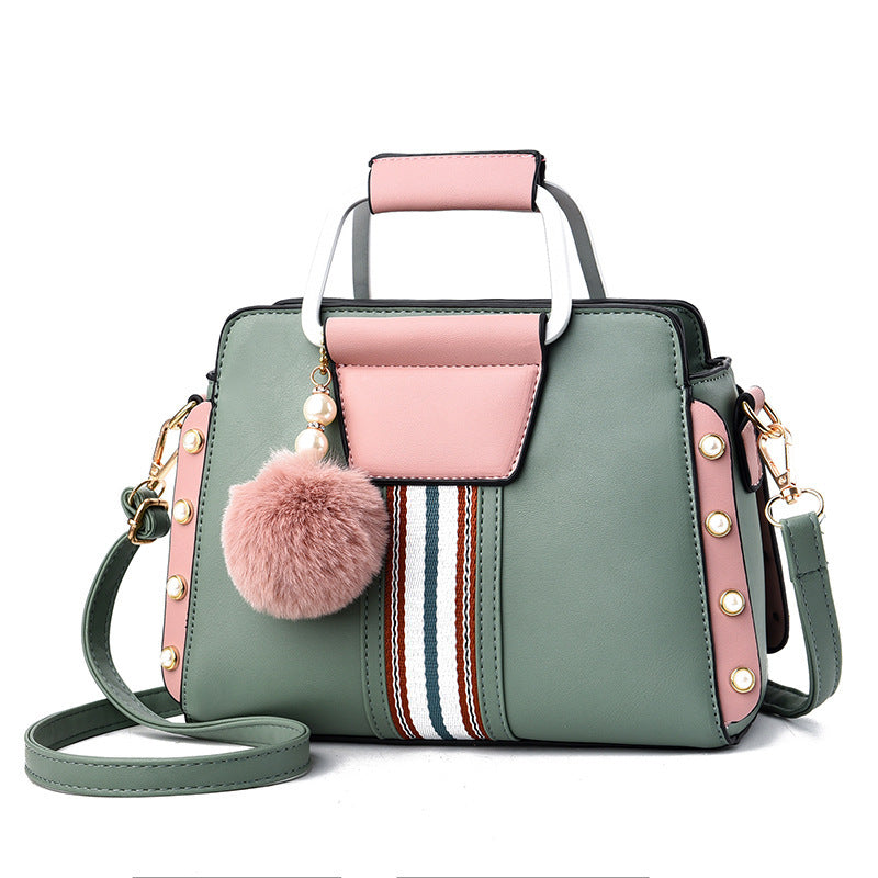 Women Trendy Shoulder Bags | Color Contrast Handbags Dotflakes