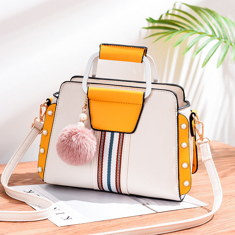 Women Trendy Shoulder Bags | Color Contrast Handbags Dotflakes
